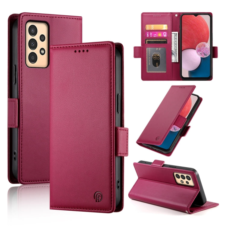 Custodia per telefono in pelle smerigliata magnetica con fibbia laterale, For Samsung Galaxy A13 4G / 5G / A04s, For Samsung Galaxy A23 4G / 5G, For Samsung Galaxy A53 5G