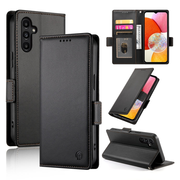Custodia per telefono in pelle smerigliata magnetica con fibbia laterale, For Samsung Galaxy A24 4G Global, For Samsung Galaxy A14 4G / 5G, For Samsung Galaxy A34 5G