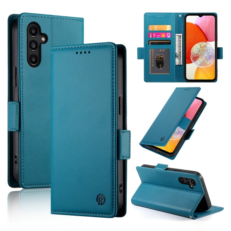 Custodia per telefono in pelle smerigliata magnetica con fibbia laterale, For Samsung Galaxy A24 4G Global, For Samsung Galaxy A14 4G / 5G, For Samsung Galaxy A34 5G