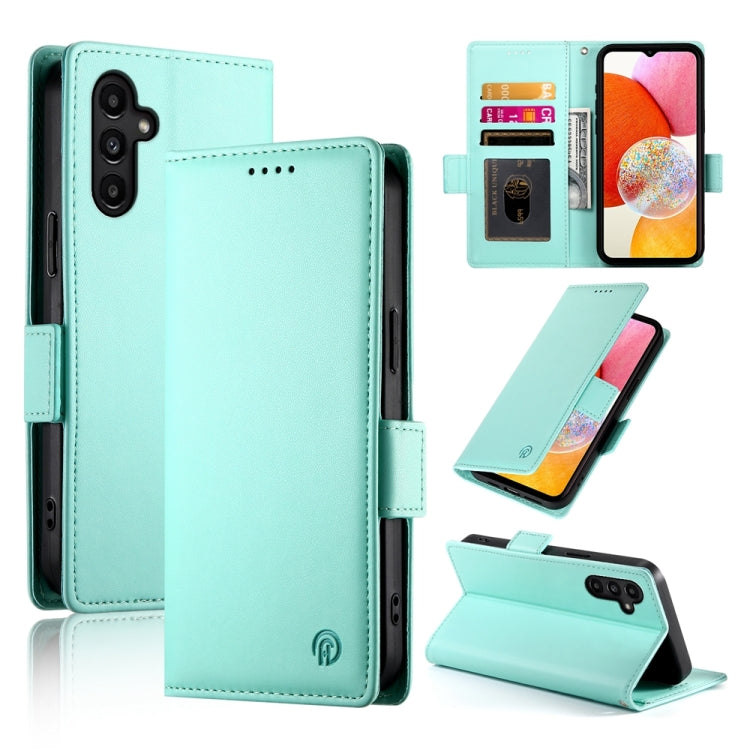 Custodia per telefono in pelle smerigliata magnetica con fibbia laterale, For Samsung Galaxy A24 4G Global, For Samsung Galaxy A14 4G / 5G, For Samsung Galaxy A34 5G