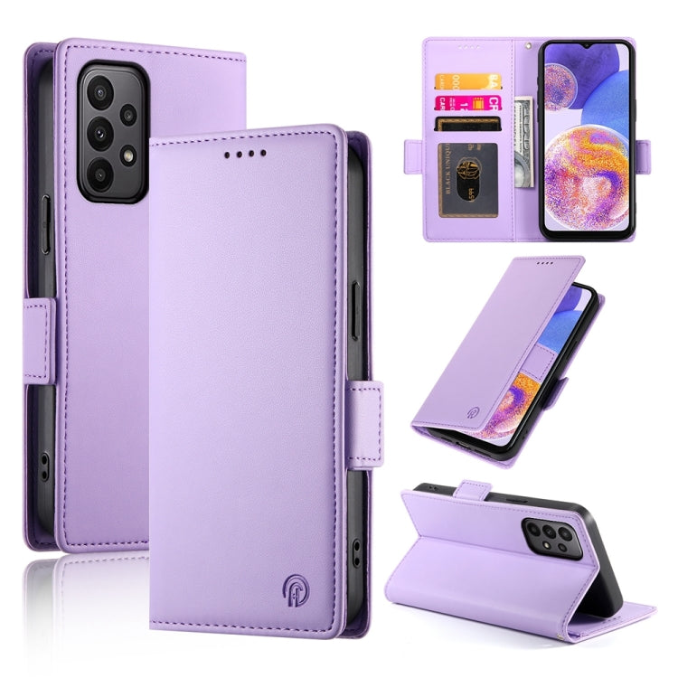 Custodia per telefono in pelle smerigliata magnetica con fibbia laterale, For Samsung Galaxy A13 4G / 5G / A04s, For Samsung Galaxy A23 4G / 5G, For Samsung Galaxy A53 5G