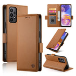 Custodia per telefono in pelle smerigliata magnetica con fibbia laterale, For Samsung Galaxy A13 4G / 5G / A04s, For Samsung Galaxy A23 4G / 5G, For Samsung Galaxy A53 5G