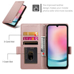 Custodia per telefono in pelle smerigliata magnetica con fibbia laterale, For Samsung Galaxy A24 4G Global, For Samsung Galaxy A14 4G / 5G, For Samsung Galaxy A34 5G