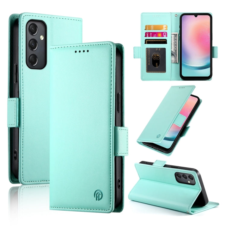 Custodia per telefono in pelle smerigliata magnetica con fibbia laterale, For Samsung Galaxy A24 4G Global, For Samsung Galaxy A14 4G / 5G, For Samsung Galaxy A34 5G