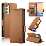 Custodia per telefono in pelle smerigliata magnetica con fibbia laterale, For Samsung Galaxy A05, For Samsung Galaxy A05s, For Samsung Galaxy A25 5G Global