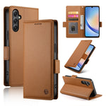 Custodia per telefono in pelle smerigliata magnetica con fibbia laterale, For Samsung Galaxy A24 4G Global, For Samsung Galaxy A14 4G / 5G, For Samsung Galaxy A34 5G