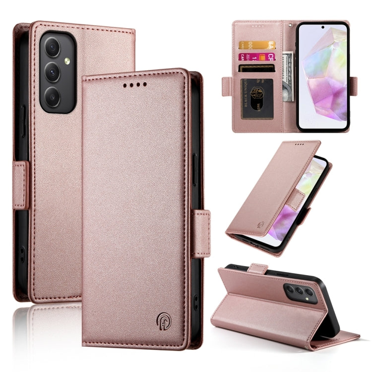Custodia per telefono in pelle smerigliata magnetica con fibbia laterale, For Samsung Galaxy A16 5G, For Samsung Galaxy A55 5G, For Samsung Galaxy A35 5G