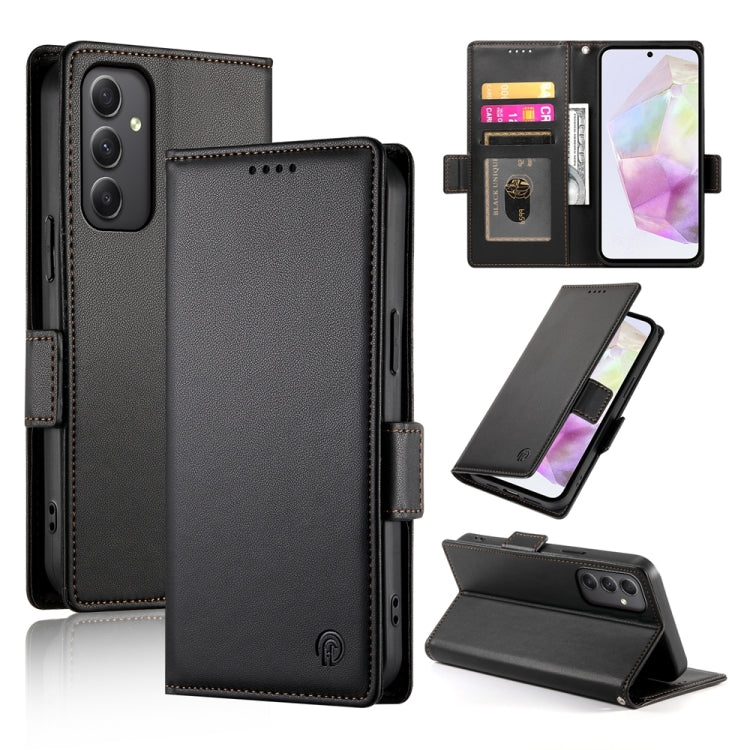 Custodia per telefono in pelle smerigliata magnetica con fibbia laterale, For Samsung Galaxy A16 5G, For Samsung Galaxy A55 5G, For Samsung Galaxy A35 5G
