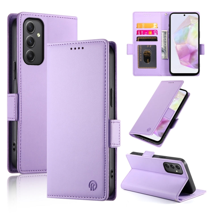 Custodia per telefono in pelle smerigliata magnetica con fibbia laterale, For Samsung Galaxy A16 5G, For Samsung Galaxy A55 5G, For Samsung Galaxy A35 5G