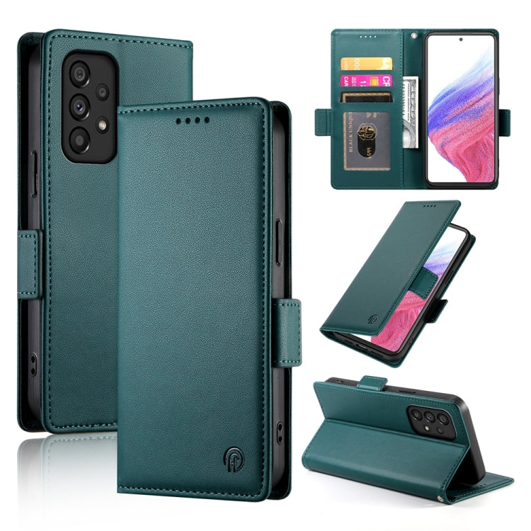 Custodia per telefono in pelle smerigliata magnetica con fibbia laterale, For Samsung Galaxy A13 4G / 5G / A04s, For Samsung Galaxy A23 4G / 5G, For Samsung Galaxy A53 5G