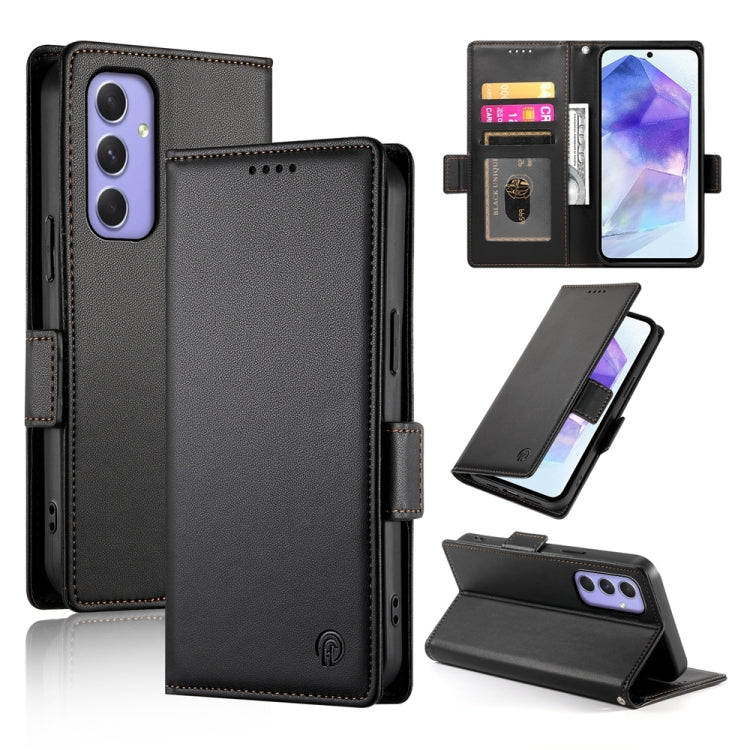 Custodia per telefono in pelle smerigliata magnetica con fibbia laterale, For Samsung Galaxy A16 5G, For Samsung Galaxy A55 5G, For Samsung Galaxy A35 5G