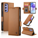 Custodia per telefono in pelle smerigliata magnetica con fibbia laterale, For Samsung Galaxy A16 5G, For Samsung Galaxy A55 5G, For Samsung Galaxy A35 5G