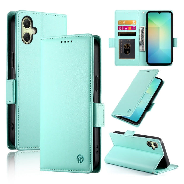 Custodia per telefono in pelle smerigliata magnetica con fibbia laterale, For Samsung Galaxy A26 5G / A16 / A17 4G, For Samsung Galaxy A06 4G / 5G / A07 4G, For Samsung Galaxy A36