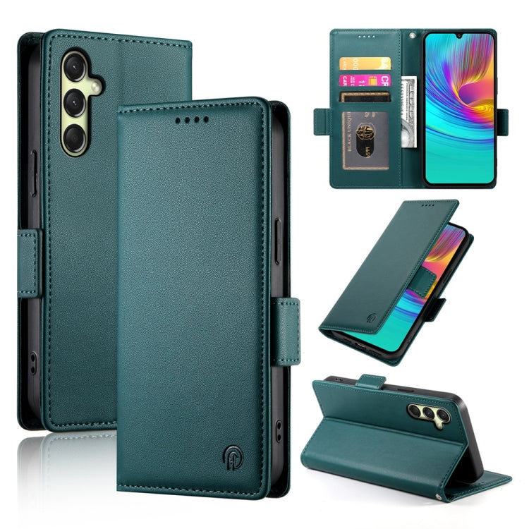 Custodia per telefono in pelle smerigliata magnetica con fibbia laterale, For Samsung Galaxy A16 5G, For Samsung Galaxy A55 5G, For Samsung Galaxy A35 5G
