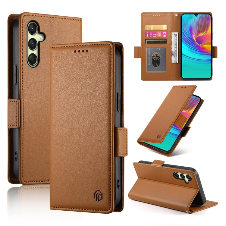 Custodia per telefono in pelle smerigliata magnetica con fibbia laterale, For Samsung Galaxy A16 5G, For Samsung Galaxy A55 5G, For Samsung Galaxy A35 5G