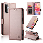 Custodia per telefono in pelle smerigliata magnetica con fibbia laterale, For Samsung Galaxy A26 5G / A16 / A17 4G, For Samsung Galaxy A06 4G / 5G / A07 4G, For Samsung Galaxy A36