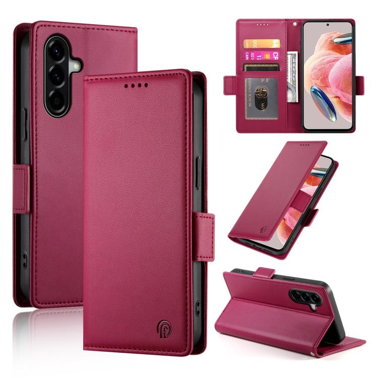 Custodia per telefono in pelle smerigliata magnetica con fibbia laterale, For Samsung Galaxy A57 5G, For Samsung Galaxy A37 5G, For Galaxy A27 5G