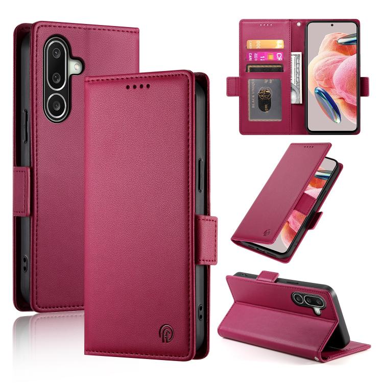 Custodia per telefono in pelle smerigliata magnetica con fibbia laterale, For Samsung Galaxy A57 5G, For Samsung Galaxy A37 5G, For Galaxy A27 5G