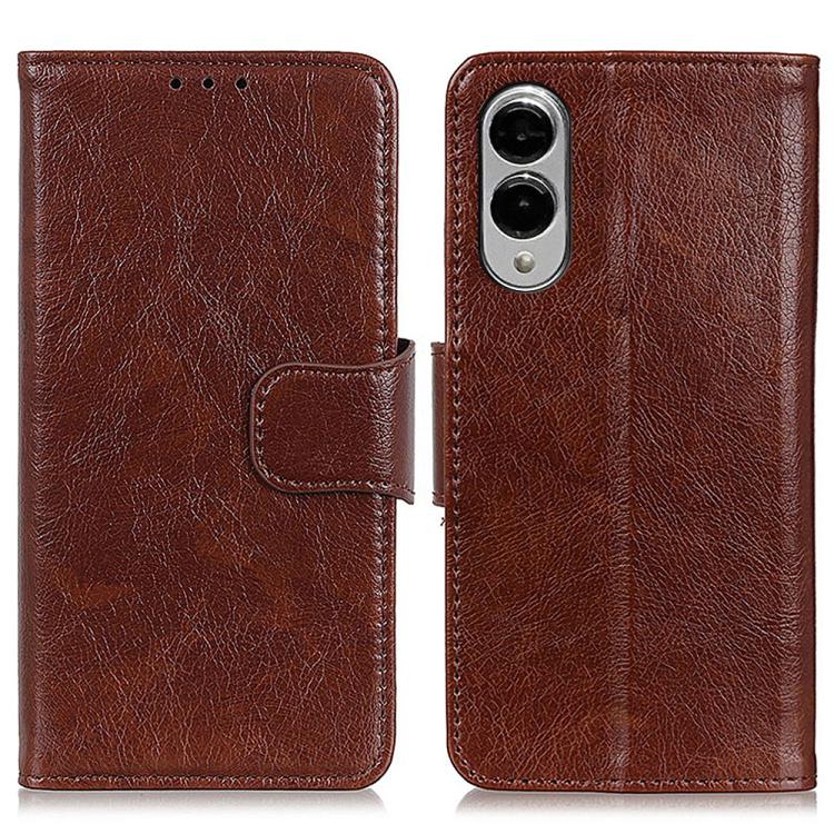 Custodia per telefono in pelle con chiusura orizzontale con texture Nappa, For Galaxy S26 FE 5G, For Samsung Galaxy S26+ 5G, For Samsung Galaxy S26 Edge 5G, For Samsung Galaxy S26 5G, For Samsung Galaxy S25 FE 5G, For Samsung Galaxy S25 Edge 5G