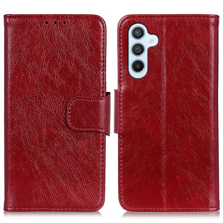 Custodia per telefono in pelle con chiusura orizzontale con texture Nappa, For Galaxy S26 FE 5G, For Samsung Galaxy S26+ 5G, For Samsung Galaxy S26 Edge 5G, For Samsung Galaxy S26 5G, For Samsung Galaxy S25 FE 5G, For Samsung Galaxy S25 Edge 5G