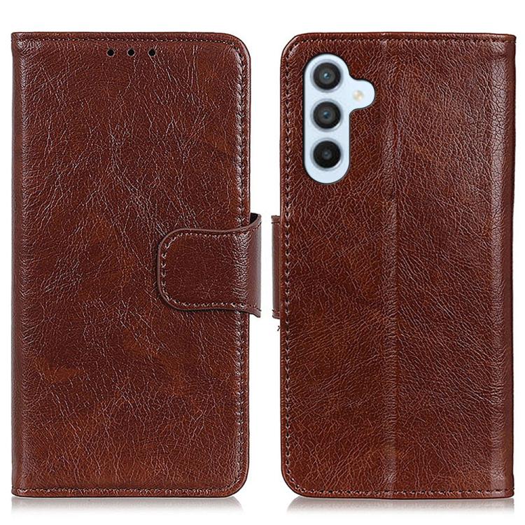 Custodia per telefono in pelle con chiusura orizzontale con texture Nappa, For Galaxy S26 FE 5G, For Samsung Galaxy S26+ 5G, For Samsung Galaxy S26 Edge 5G, For Samsung Galaxy S26 5G, For Samsung Galaxy S25 FE 5G, For Samsung Galaxy S25 Edge 5G