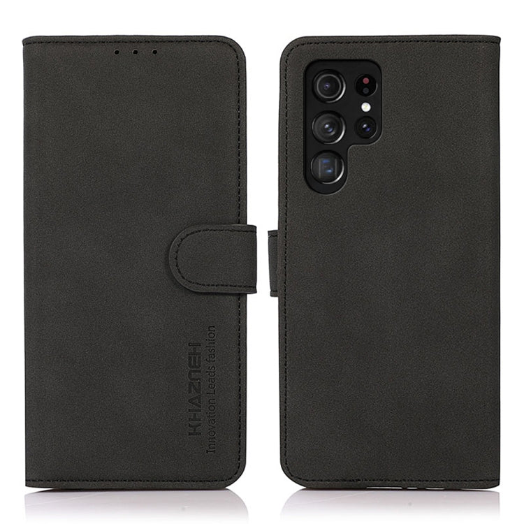 Custodia per telefono in pelle con texture opaca KHAZNEH, For Samsung Galaxy S25 Edge 5G, For Samsung Galaxy S25 Ultra 5G, For Samsung Galaxy S24 FE 5G