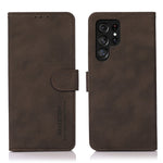 Custodia per telefono in pelle con texture opaca KHAZNEH, For Samsung Galaxy S25 Edge 5G, For Samsung Galaxy S25 Ultra 5G, For Samsung Galaxy S24 FE 5G