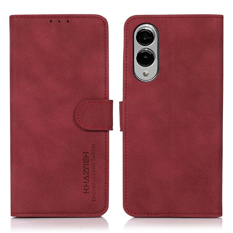 Custodia per telefono in pelle con texture opaca KHAZNEH, For Samsung Galaxy S25 Edge 5G, For Samsung Galaxy S25 Ultra 5G, For Samsung Galaxy S24 FE 5G