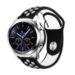 Per cinturino di ricambio in silicone bicolore da 22 mm per Samsung Gear S4 Active