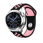 Per cinturino di ricambio in silicone bicolore da 22 mm per Samsung Gear S4 Active