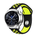 Per cinturino di ricambio in silicone bicolore da 22 mm per Samsung Gear S4 Active