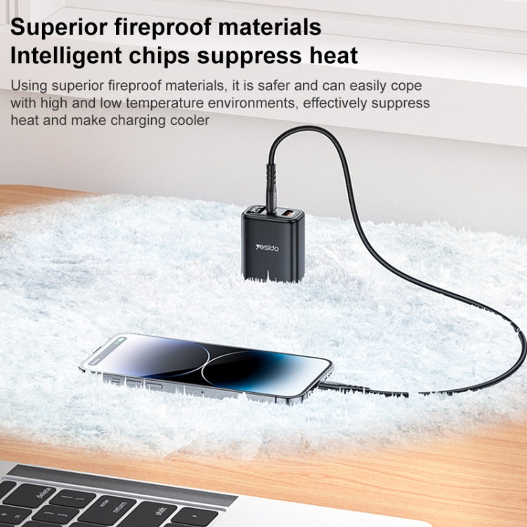 Caricabatterie Yesido YC12U 20W USB-C e USB con display