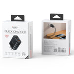 Caricabatterie Yesido YC12U 20W USB-C e USB con display