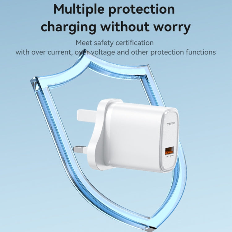 Caricabatterie rapido USB Yesido YC85 PD 18W