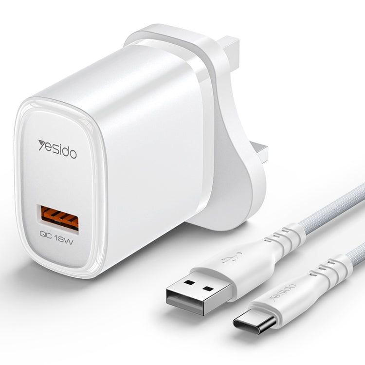Caricabatterie rapido USB Yesido 18W con cavo USB-C