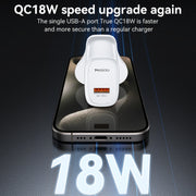 Caricabatterie rapido USB Yesido YC85C da 18 W con cavo USB a USB-C / Type-C, YC85C