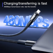 Cavo dati intrecciato per ricarica rapida USB-Type-C REMAX RC-C099 da 1,2 m e 66 W, USB to Type-C