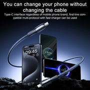 Cavo dati intrecciato per ricarica rapida USB-Type-C REMAX RC-C099 da 1,2 m e 66 W, USB to Type-C