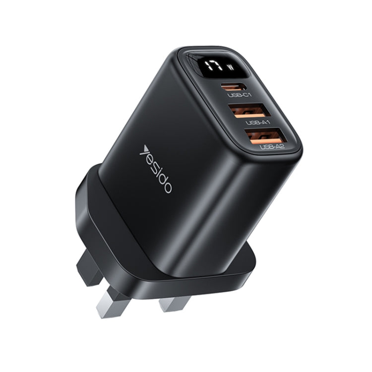 Caricabatterie digitale Yesido YC86 17W USB-C / Type-C + Dual USB, YC86