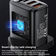 Caricabatterie digitale Yesido YC86 17W USB-C / Type-C + Dual USB, YC86