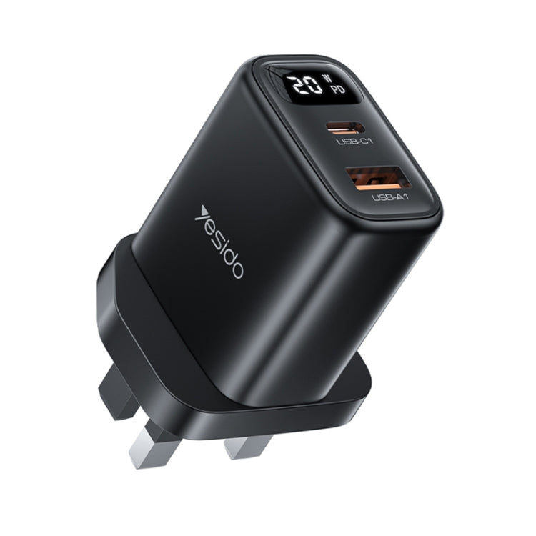 Caricabatterie Yesido YC87 PD 20W USB-C / Type-C + USB con display digitale, YC87