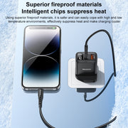 Caricabatterie Yesido YC87 PD 20W USB-C / Type-C + USB con display digitale, YC87