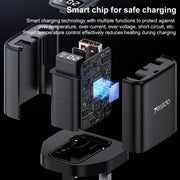 Caricabatterie Yesido YC87 PD 20W USB-C / Type-C + USB con display digitale, YC87