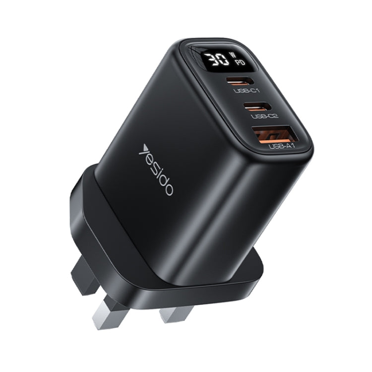 Caricabatterie digitale Yesido YC88 30W USB + Dual USB-C