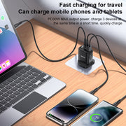Caricabatterie digitale Yesido YC88 30W USB + Dual USB-C / Type-C, YC88