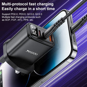 Caricabatterie digitale Yesido YC88 30W USB + Dual USB-C / Type-C, YC88