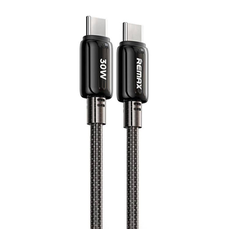 Cavo ricarica rapida Type-C intrecciato trasparente 1,2 m 30W