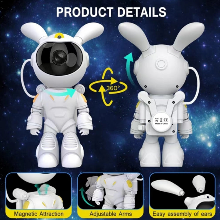 G001 Space Rabbit Lampada di proiezione del cielo stellato Altoparlante Bluetooth 2 in 1 Luce laser, G001 Bluetooth