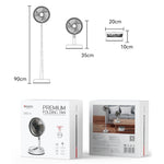 Ventilatore da pavimento telescopico pieghevole Yesido YF11
