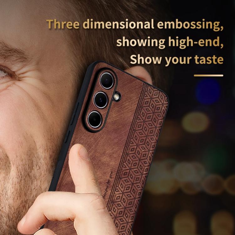 Custodia per telefono AZNS 3D in rilievo effetto pelle, For Galaxy S26 FE 5G, For Samsung Galaxy S25 FE 5G, For Samsung Galaxy S25 Edge 5G, For Samsung Galaxy S25 5G